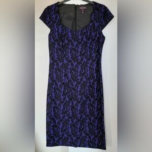 Long Tall Sally Strapless Black and Purple Dress